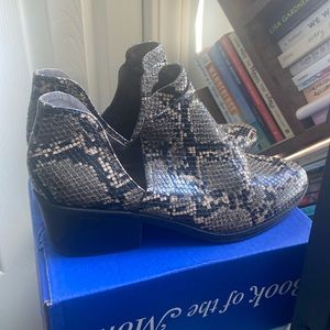 Fergalicious Snakeskin Booties
